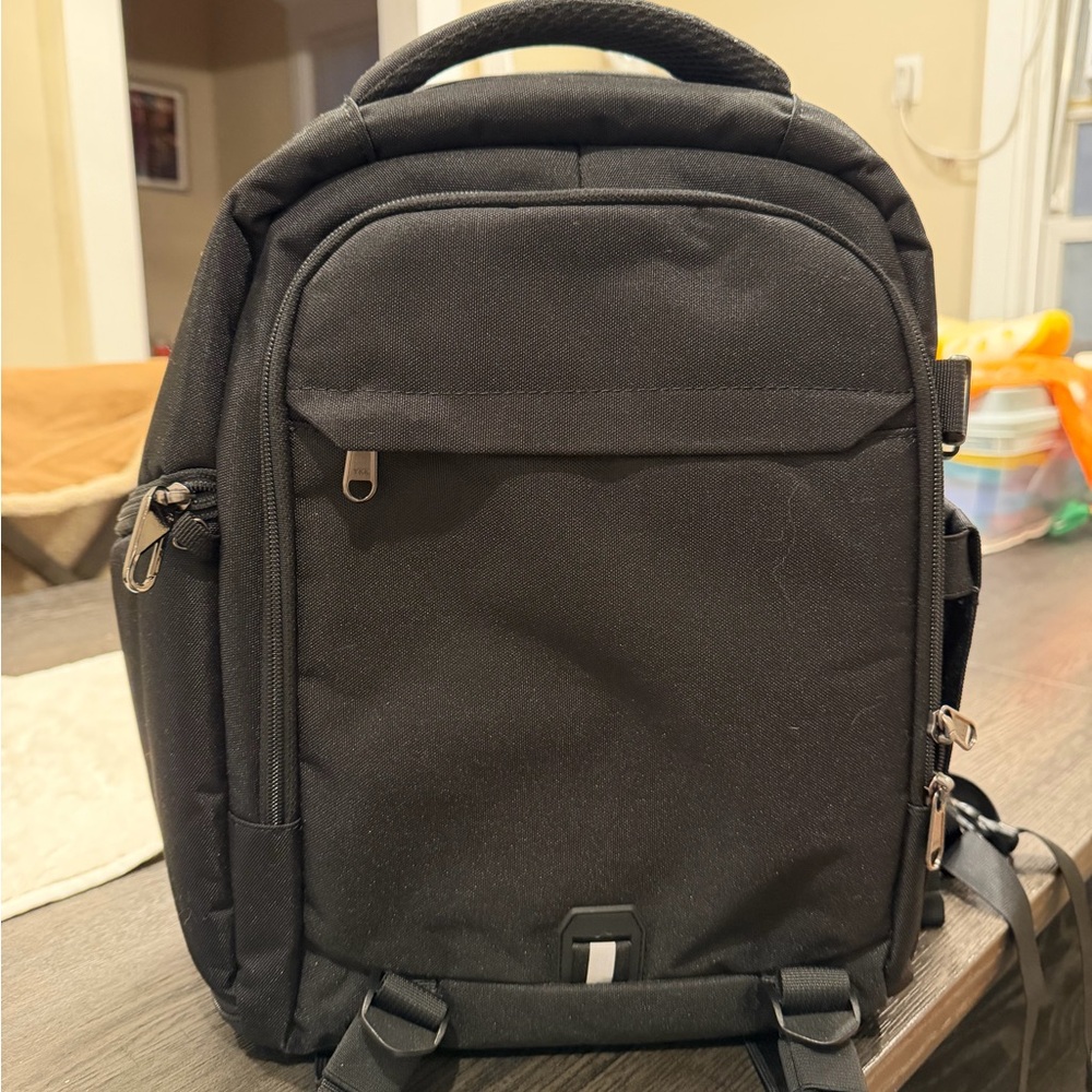 Black Camera Backpack